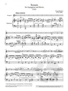 Sonate D 821 von Franz Schubert für Arpeggione und Klavier (Bearbeitung für Cello und Klavier) im Alle Noten Shop kaufen