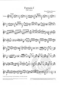 12 Fantasien TWV 40:14-25 von Georg Philipp Telemann für Violine solo im Alle Noten Shop kaufen