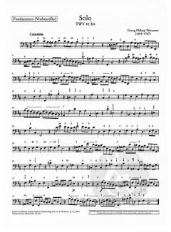 Sonate TWV 41:h4 von Georg Philipp Telemann für Flöte und Basso continuo im Alle Noten Shop kaufen