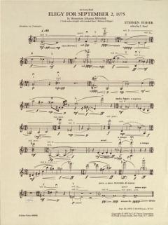 Elegy For Sep 2/75 Vl von Stephen Fisher 