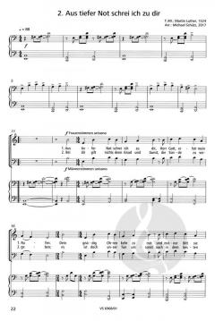 Luthermesse von Michael Schütz für Solo-Sopran, Solo-Tenor, Chor (SATB), Streichorchester und Band im Alle Noten Shop kaufen