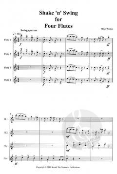 Shake 'N' Swing von Mike Walton für 4 Flöten im Alle Noten Shop kaufen