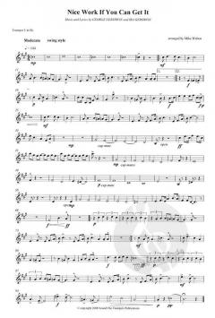 Nice Work If You Can Get It von George Gershwin für 4 Trompeten in B im Alle Noten Shop kaufen
