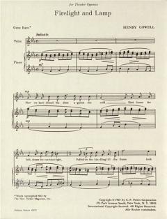 Firelight And Lamp von Henry Cowell 