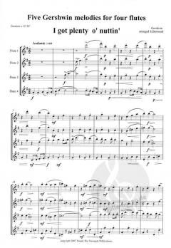 5 Gershwin Melodies für 4 Flöten im Alle Noten Shop kaufen