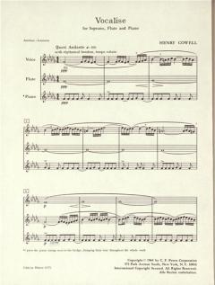 Vocalise von Henry Cowell 
