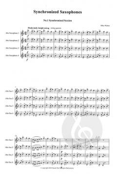 Synchronized Saxophones von Mike Walton 