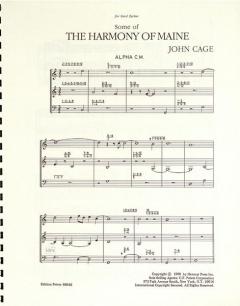 Some of the Harmony of Maine von John Cage für Orgel und 3 Registranten im Alle Noten Shop kaufen