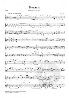 Violinkonzert D-dur op. 61 von Ludwig van Beethoven im Alle Noten Shop kaufen - HN1148