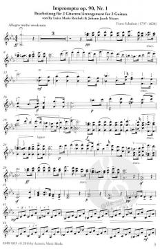 Impromptu op. 90, Nr. 1 von Franz Schubert 