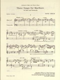 3 Songs For Marlboro (David Amram) 