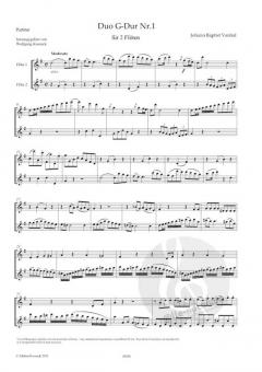 Duo G-Dur Nr. 1 von Johann Baptist Vanhal für 2 Flöten im Alle Noten Shop kaufen