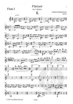 Flatuor von Gabriel Mãlãncioiu für 4 Flöten im Alle Noten Shop kaufen