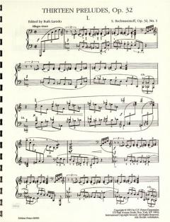13 Preludes op.32 von Sergei Rachmaninow 