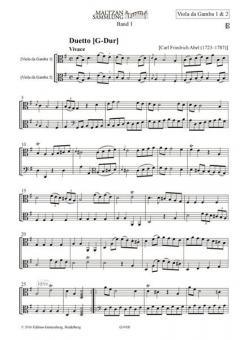 Duetto G-Dur A3:5A von Carl Friedrich Abel 