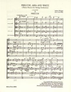 Prelude, Aria and Waltz von Arthur Berger 