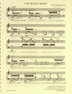 The White Raven von Ruth Shaw Wylie für Klavier im Alle Noten Shop kaufen