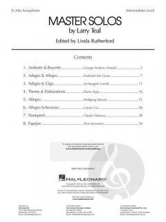 Master Solos Intermediate Level von Larry Teal 