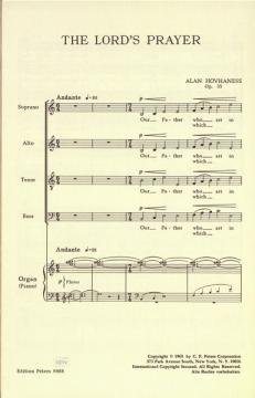 The Lord's Prayer op. 35 (Alan Hovhaness) 