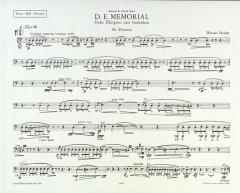 D. E. Memorial von Werner Heider für Posaune im Alle Noten Shop kaufen (Partitur)
