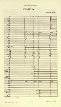 Plakat von Werner Heider für Orchester im Alle Noten Shop kaufen