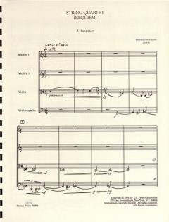 Streichquartett (Requiem) von Richard Danielpour im Alle Noten Shop kaufen (Partitur)