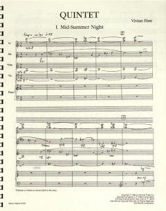 Quintet von Vivian Fine 
