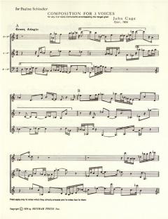 Composition for Three Voices von John Cage 