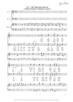 Kommt ein Vogel geflogen (Zyklus gefiederter Lieder) 