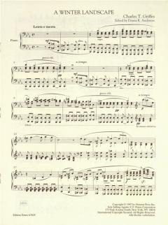 A Winter Landscape von Charles T. Griffes für Klavier im Alle Noten Shop kaufen