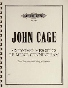 Sixty-eight Mesostics Re Merce Cunningham von John Cage 