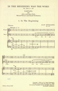 In The Beginning was The Word op. 206 (Alan Hovhaness) 