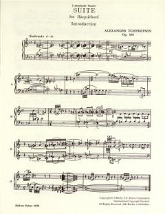 Suite für Cembalo op. 100 von Alexander Tcherepnin 