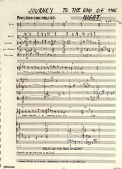 Journey To The End Of The Night (Morton Feldman) 
