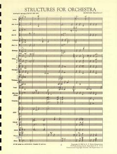 Structures von Morton Feldman für großes Orchester im Alle Noten Shop kaufen (Partitur)