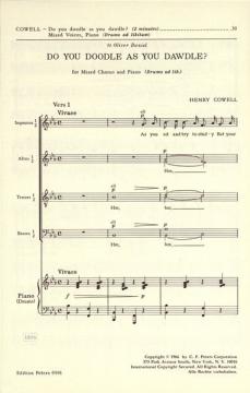 Do You Doodle as You Dawdle? (Henry Cowell) 