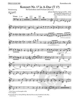Konzert Nr. 17 A-Dur (T17) von Johann Matthias Sperger 
