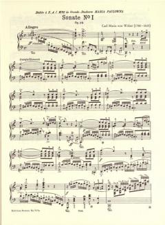 Klavier-Sonaten von Carl Maria von Weber im Alle Noten Shop kaufen