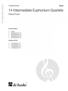 14 Intermediate Euphonium Quartets von Pascal Proust 