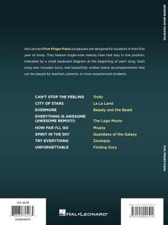 Modern Movie Favorites for Five-Finger Piano 