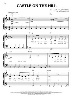 Top Hits of 2017 for Big-Note Piano 