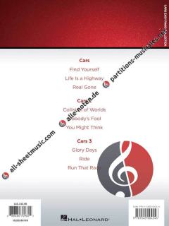 Cars - Easy Piano Collection 
