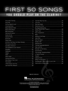 First 50 Songs You Should Play on the Clarinet 