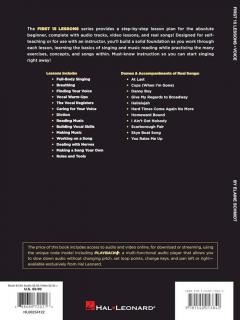 First 15 Lessons - Voice (Pop Singers' Edition) 