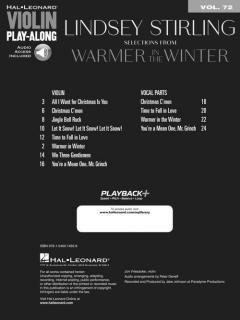 Violin Play-Along Vol. 72: Selections from Warmer in the Winter von Lindsey Stirling im Alle Noten Shop kaufen