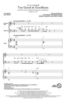 Too Good at Goodbyes (Sam Smith) 