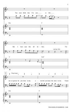 Too Good at Goodbyes (Sam Smith) 