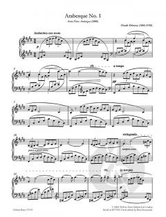 more than the score - Debussy: Arabesque No. 1 für Klavier solo im Alle Noten Shop kaufen