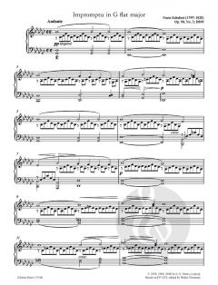 more than the score - Schubert: Impromptu in G flat major D899 op. 90 No.3 für Klavier solo im Alle Noten Shop kaufen