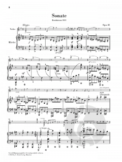 Sonate op. 82 von Edward Elgar für Violine und Klavier mit bezeichneter und unbezeichneter Streicherstimme im Alle Noten Shop kaufen